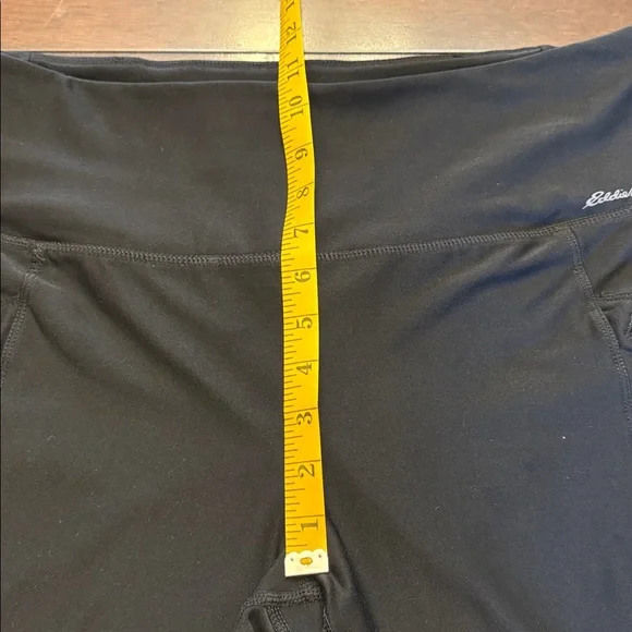 Eddie Bauer Black Athletic Leggings. Size L.  Gently used excellent condition - Picture 7 of 10